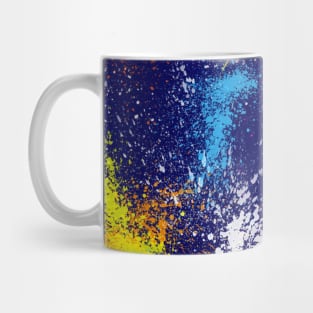 Watercolor splatter pattern, brush strokes Mug